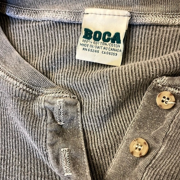 Vintage Women’s Boca Waffle Shirt Normcore Medium - Picture 3 of 8